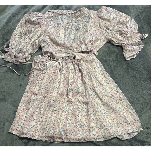 XS For Love And Lemons Phoebe Mini Dress - Picture 8 of 13